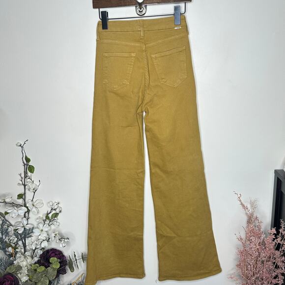 MOTHER High Waisted Roller Skimp Jeans Second Chance Yellow Sz 24 $228 {T53} - Picture 5 of 10